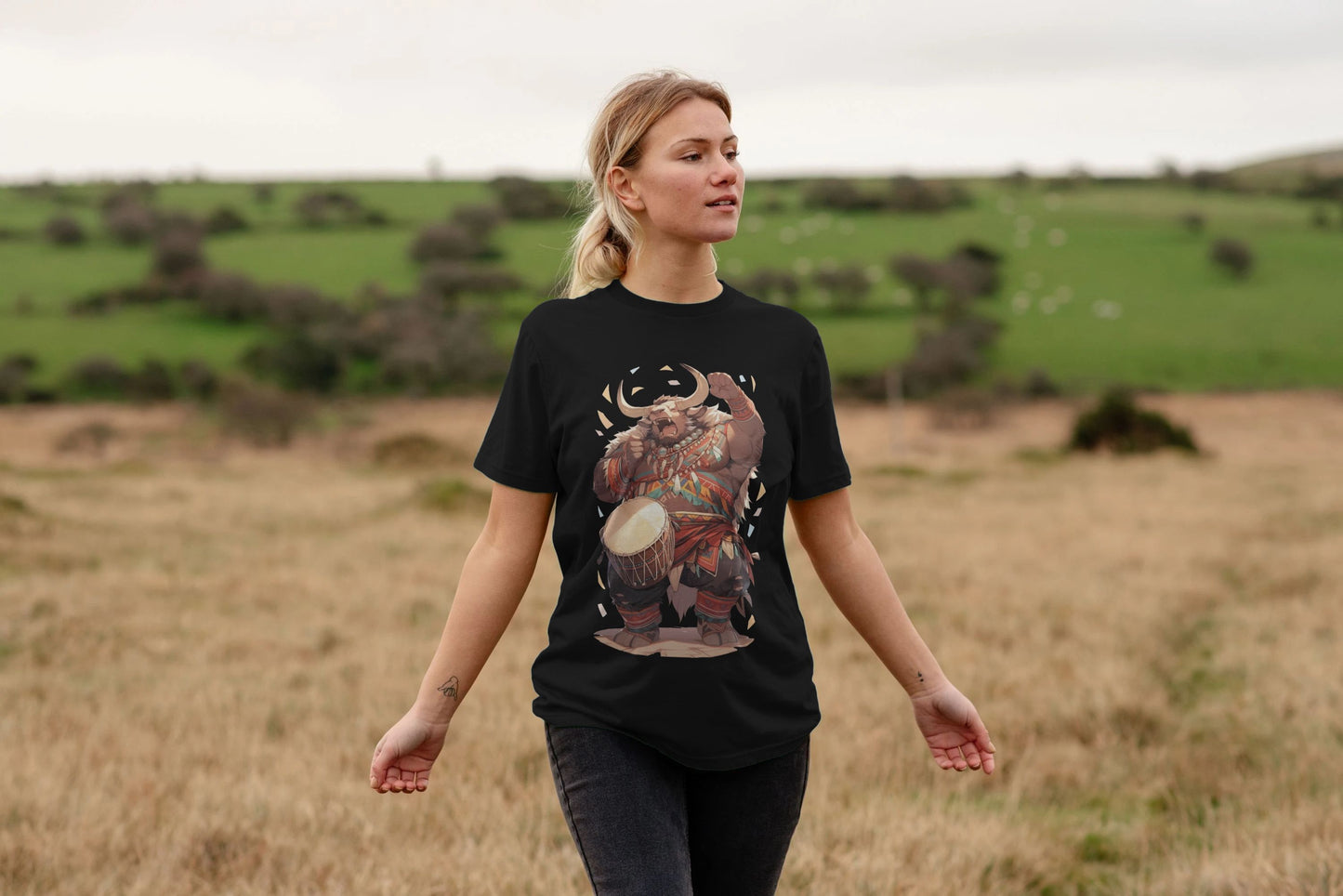 World of Warcraft Tauren Drummer T-Shirt – For the Horde!